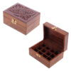 IF188_001 Decorative Sheesham Wood Carved Compartment Box Medium