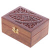 IF188_002 Decorative Sheesham Wood Carved Compartment Box Medium