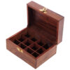 IF188_004 Decorative Sheesham Wood Carved Compartment Box Medium