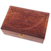 IF189_003 Decorative Sheesham Wood Carved Compartment Box Large