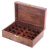 IF189_004 Decorative Sheesham Wood Carved Compartment Box Large