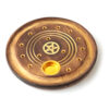 Decorative Round Pentagram Wooden Incense Burner Ash Catcher