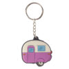KEY129_002 PVC Keyring - Caravan Key Cover