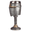 KN187_002 Collectable Decorative Medieval Helmet and Chain Mail Goblet
