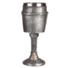 KN187_003 Collectable Decorative Medieval Helmet and Chain Mail Goblet
