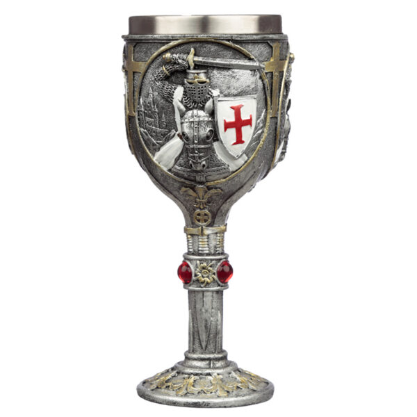KN203_001 Collectable Decorative Crusader Knight Goblet