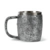 KN213_005 Decorative Tankard - Silver and Gold Medieval Knight