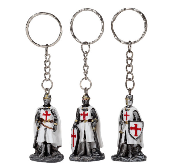 KN224_001 Novelty Keyring - Crusader Knight Defender