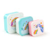 Lunch Boxes Set of 3 (S/M/L) - Enchanted Rainbow Unicorn