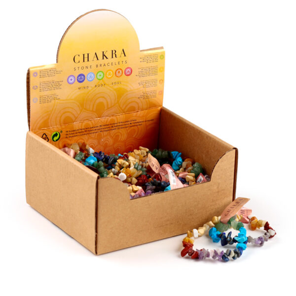 MIN33_001 Gemstone Bracelet - Chakra Stones