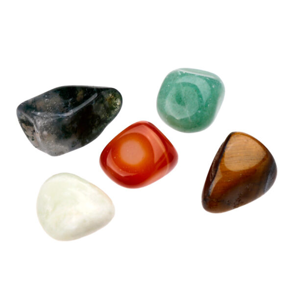 MIN36_006 Set of 5 Luck & Wealth Stones