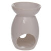 Simple Tear Drop Cut-Out White Ceramic Oil and Wax Burner