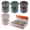 OB247_001 Mini Ceramic Oil Burner - Leaf Design
