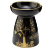 Ceramic Metallic Gold Tree Eden Oil and Wax Burner