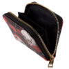 PUR119_007 Skulls and Roses Zip Around Small Wallet Purse
