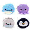 PUR144_002 Plush Change Purse - Adoramals Ocean