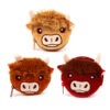 PUR145_002 Plush Change Purse - Highland Coo Cow