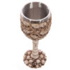 SK125_004 Decorative Gothic Multi Skulls and Spine Goblet