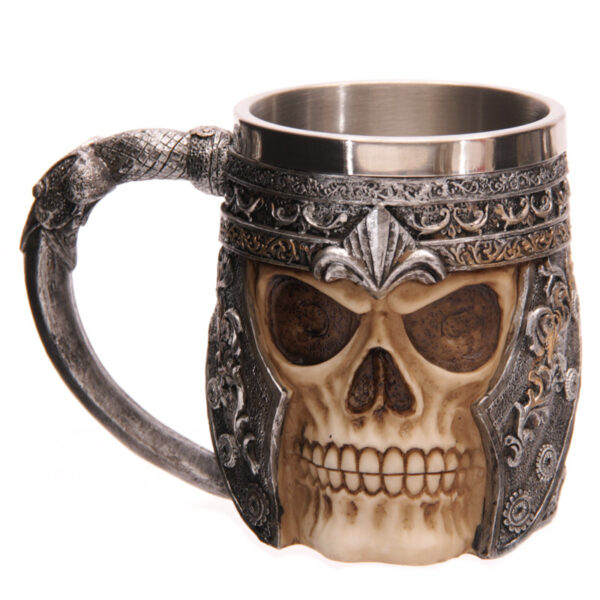 SK163_001 Fantasy Warrior Skull Tankard