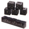 SK200_001 Set of 5 Black Skull Dice