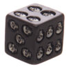 SK200_003 Set of 5 Black Skull Dice