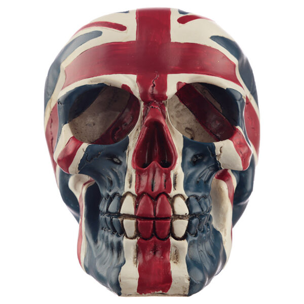 SK205_002 Novelty Union Jack Skull Ornament