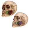 SK289_001 Gothic Skulls and Roses Ornament
