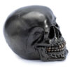 SK294_004 Gothic Metallic Black Skull Ornament