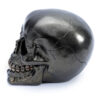 SK294_005 Gothic Metallic Black Skull Ornament