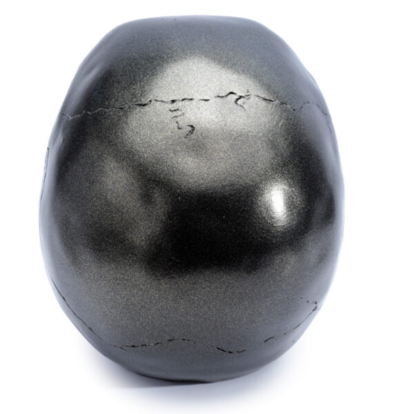 SK294_006 Gothic Metallic Black Skull Ornament
