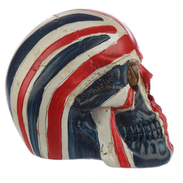 SK308_003 Skull Union Jack Head Ornament