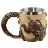 SK312_003 Collectable Decorative Bronze Octopus Skull Tankard