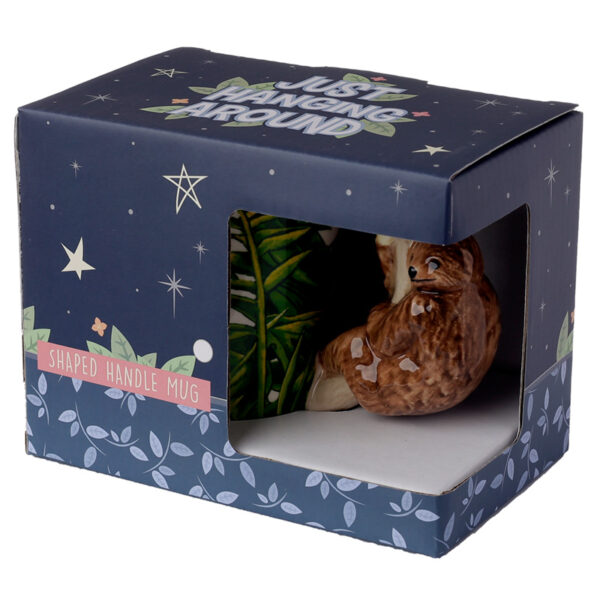 Ceramic Sloth Shaped Handle Mug