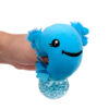 TY928_002 Queasy Squeezy Polyester Toy - Axolotl (Salamander)