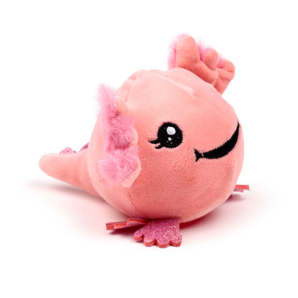 TY928_007 Queasy Squeezy Polyester Toy - Axolotl (Salamander)