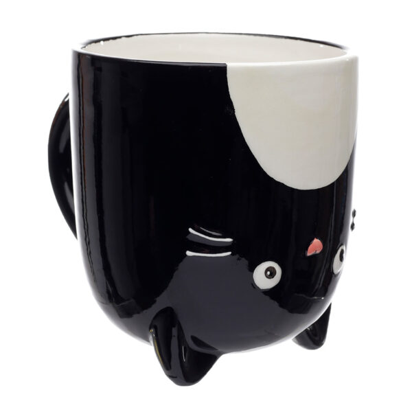 Novelty Upside Down Ceramic Mug - Feline Farm Cat