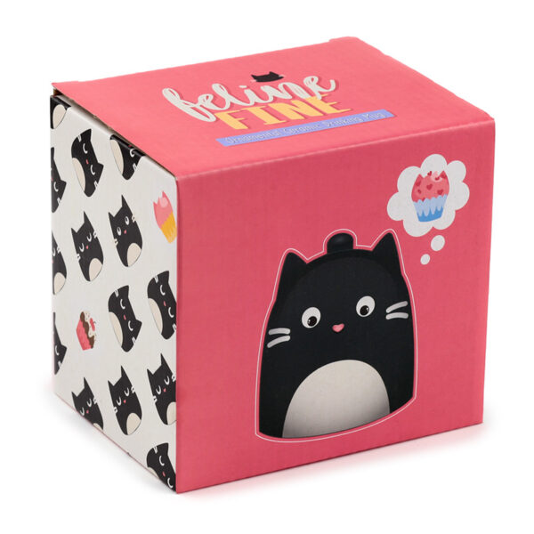 Novelty Upside Down Ceramic Mug - Feline Farm Cat
