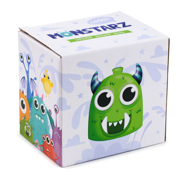 Novelty Upside Down Ceramic Mug - Green Monstarz Monster
