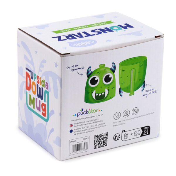 Novelty Upside Down Ceramic Mug - Green Monstarz Monster