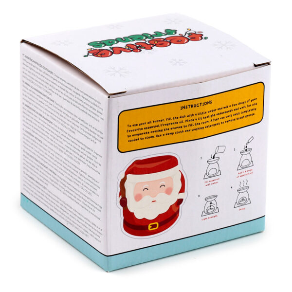 XOB396_006 Ceramic Santa Shaped Christmas Oil Burner