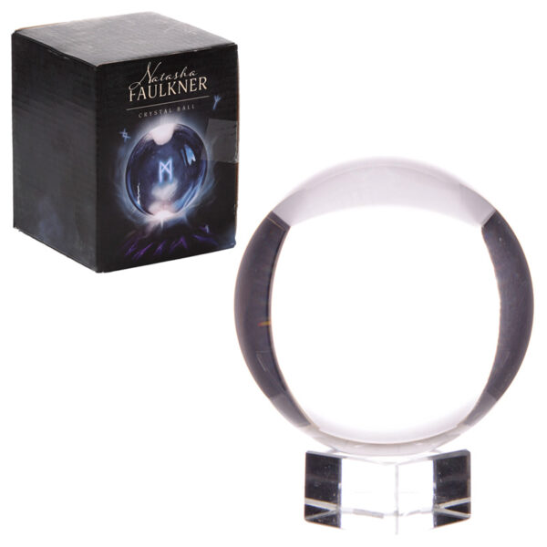 BALL02_001 Decorative Mystical 7.5cm Crystal Ball with Stand