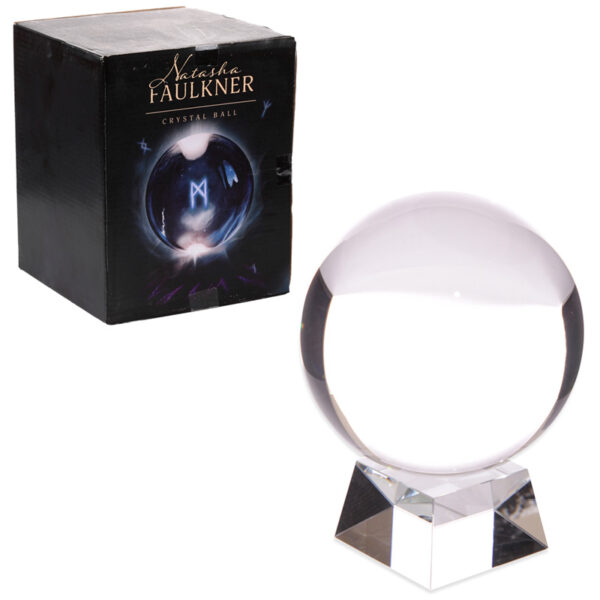 BALL04_001 Decorative Mystical 14cm Crystal Ball with Stand