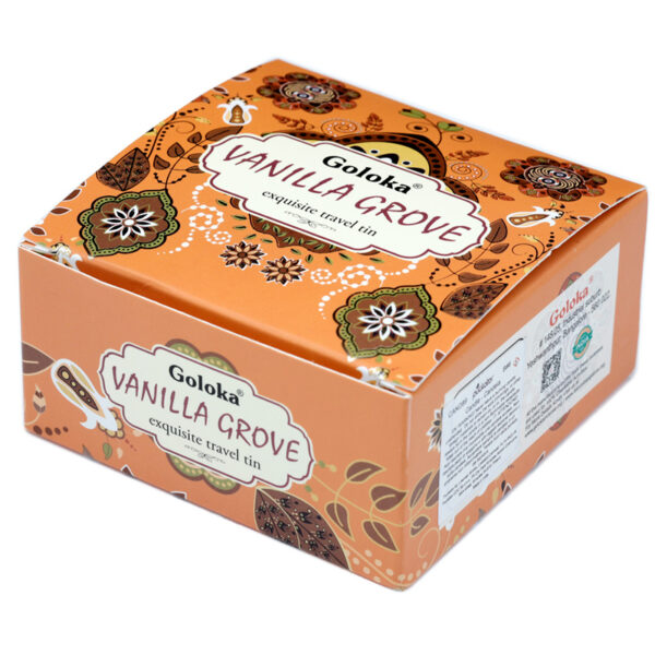 CAND89_004 Goloka Wax Candle Tin - Vanilla Grove