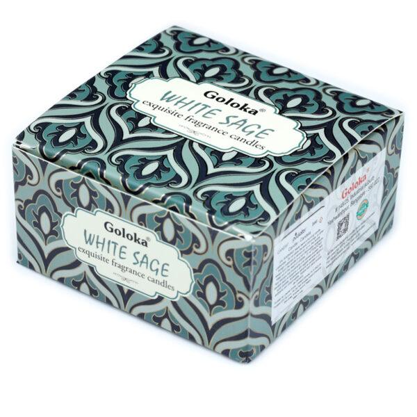 CAND97_004 Goloka Wax Candle Tin - White Sage