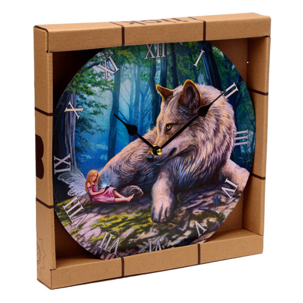 CLCK04_001 Decorative Fairy Stories Lisa Parker Fairy & Wolf Wall Clock
