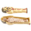 ES45_002 Gold Egyptian Tutankhamen Sarcophagus Trinket Box with Mummy