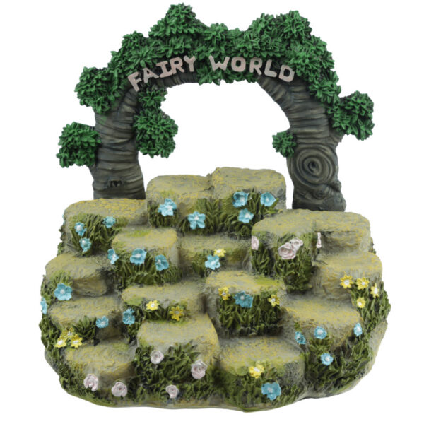 RF120B_001 Cute Fairy Garden Tiered Display Stand