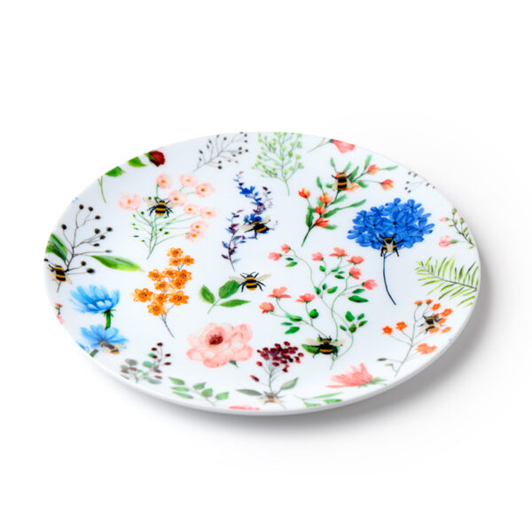 RPLAT02_004 Recycled RPET Set of 4 Picnic Plates - Nectar Meadows