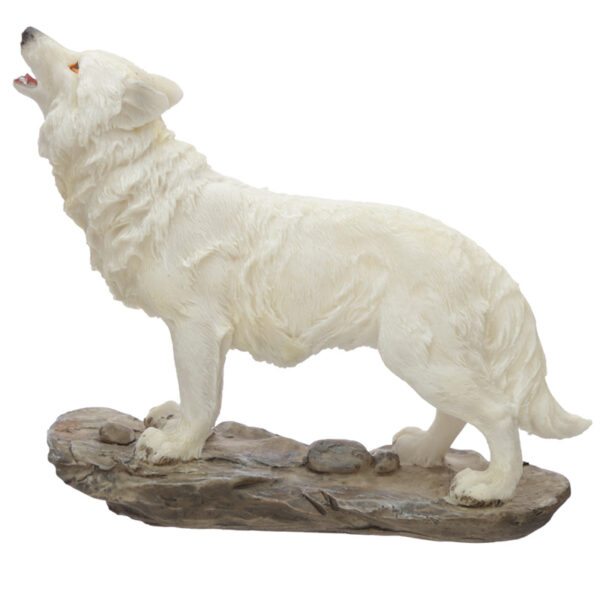 WOLF37_005 Spirit of the Night Protector of the North Wolf Figurine