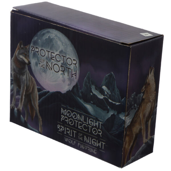 WOLF37_006 Spirit of the Night Protector of the North Wolf Figurine